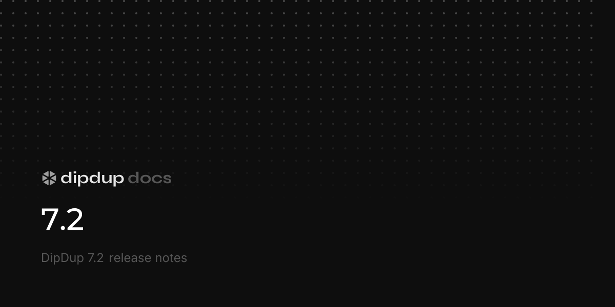 7.2 · DipDup Docs